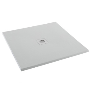 Поддон литьевой камень PRIORITY 100x100мм без сифона без накладки d=100 AQUANET