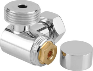 00-1302-0134 Вентиль 3D левый под шестигранник 1"ш-3/4"г