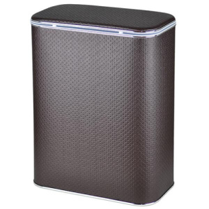 Корзина для белья AVS Mand Plus, 45x25 см, шоколад/хром, с микролифтом